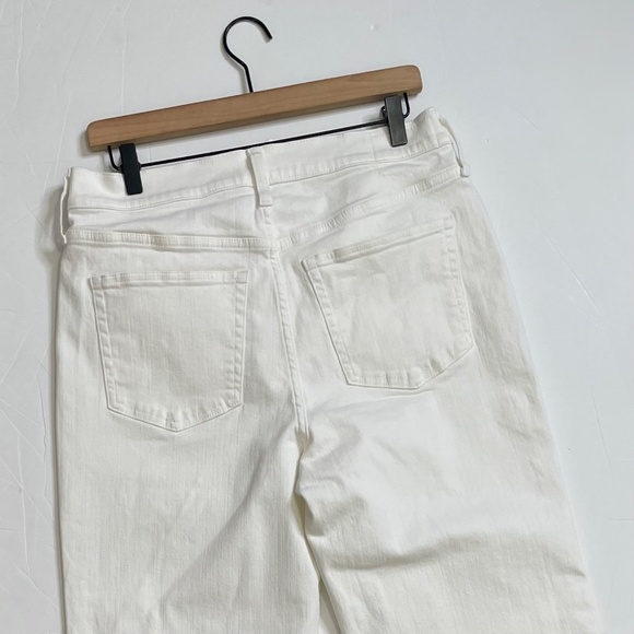 NWT! J. CREW ’96 Slim Wide Jeans Retro Raw Hems Solid White Preppy 30 Tall 30T - Picture 10 of 15